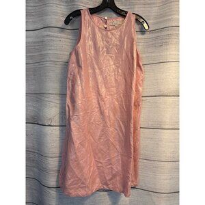 Loft Sleeveless Linen Blend Shift Dress Size 4